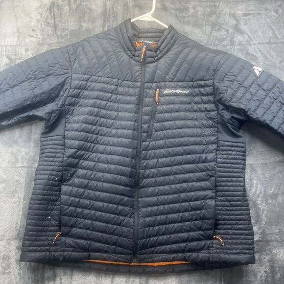 Eddie Bauer First Ascent Jacket Mens 2XL Pertex Quantum EB800 Goose Down Black - Picture 1 of 16